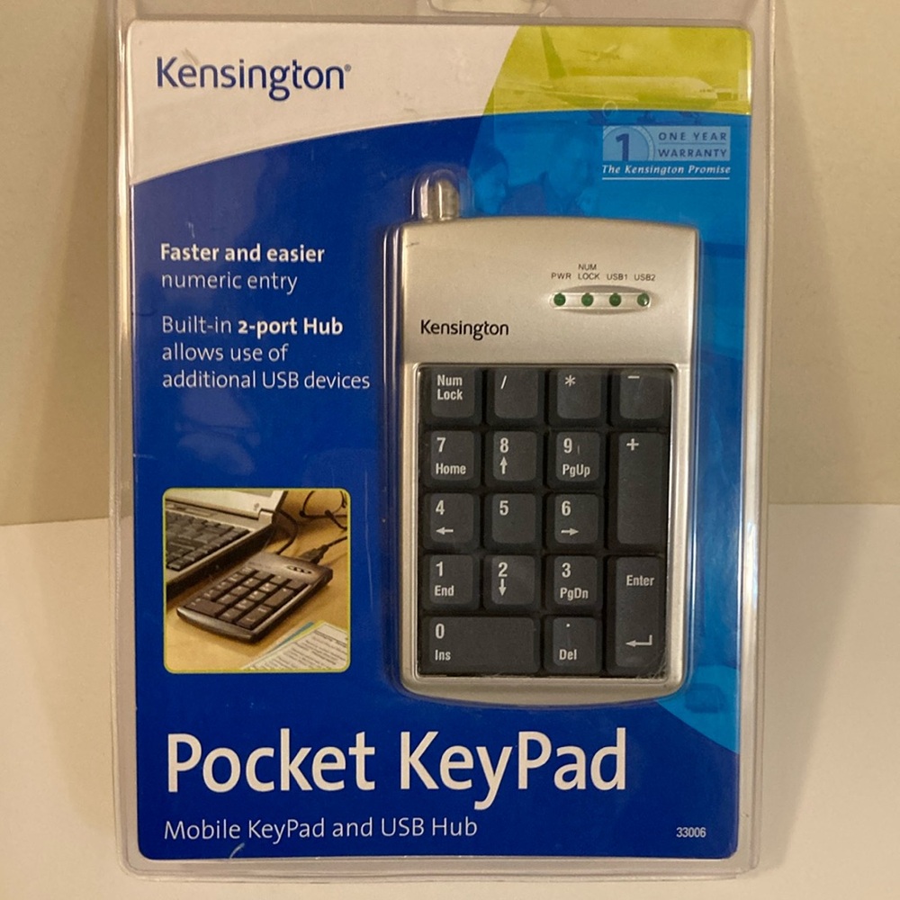 Kensington Pocket KeyPad with USB Hub